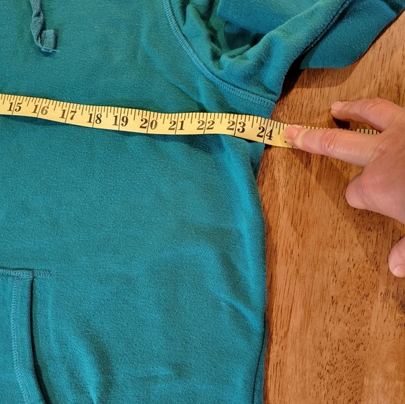 Womens 1X George Teal Hoodie - Picture 4 of 5